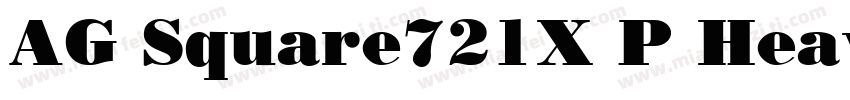 AG Square721X P Heavy字体转换